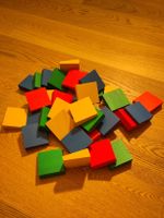 Holzbausteine in Trapezform, 36 Stück, tolle Bausteine