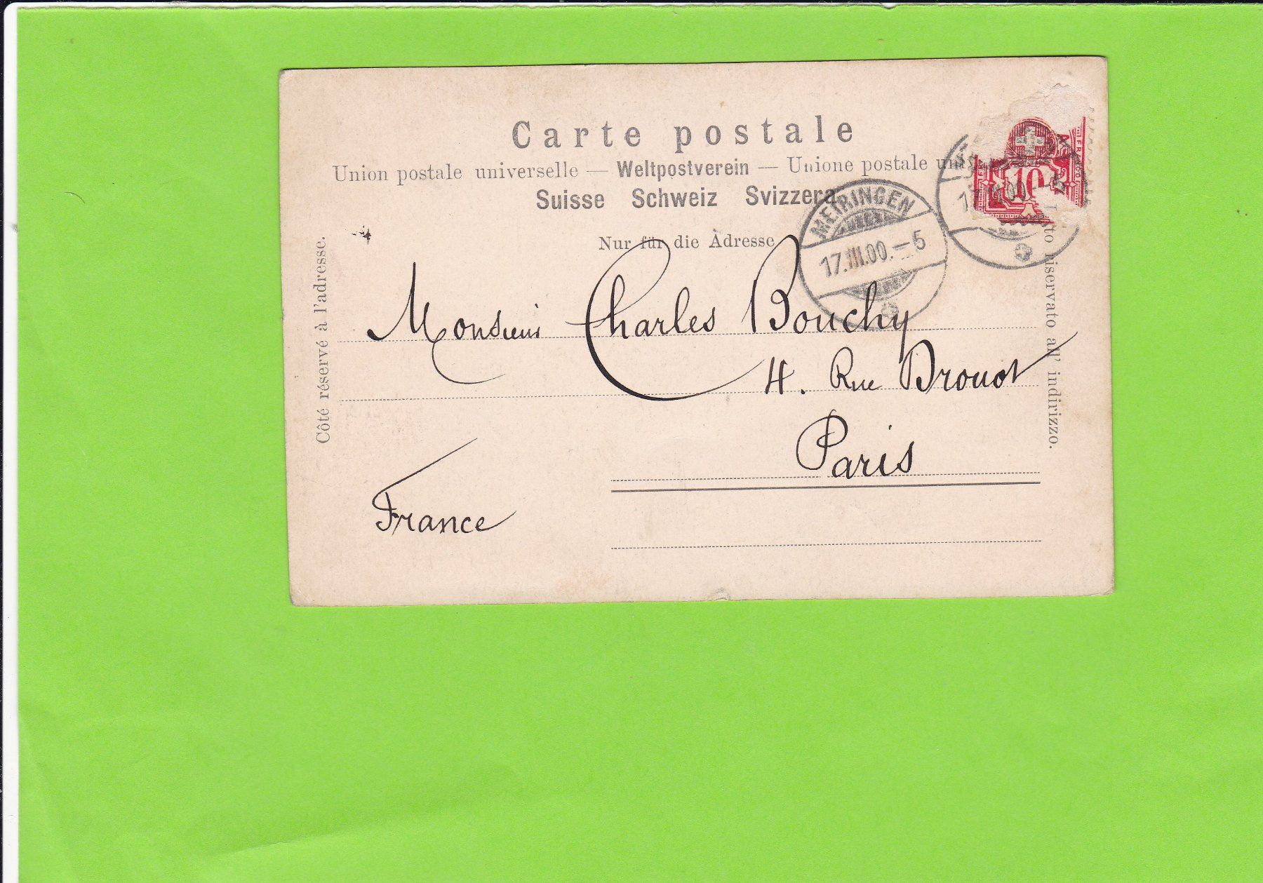 Cartoline postali: Aareschlucht--1900 – Usato da St. Peterzell venduto da neckertal 1