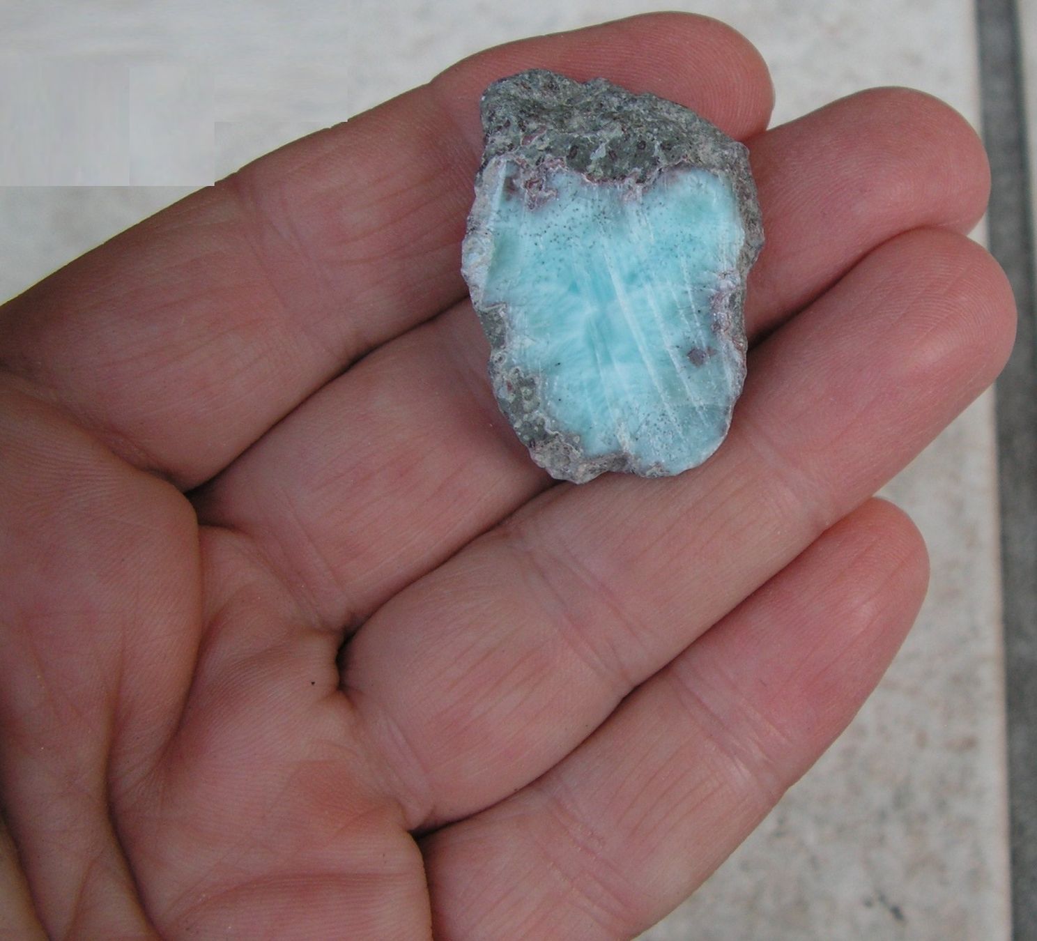 Minerali & Pietre curative: ♥ LARIMAR - ATLANTIS STEIN - SCHEIBE ♥ – Nuovo (secondo la descrizione) da Derendingen venduto da Editka 8