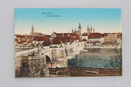 AK Würzburg - Alte Mainbrücke