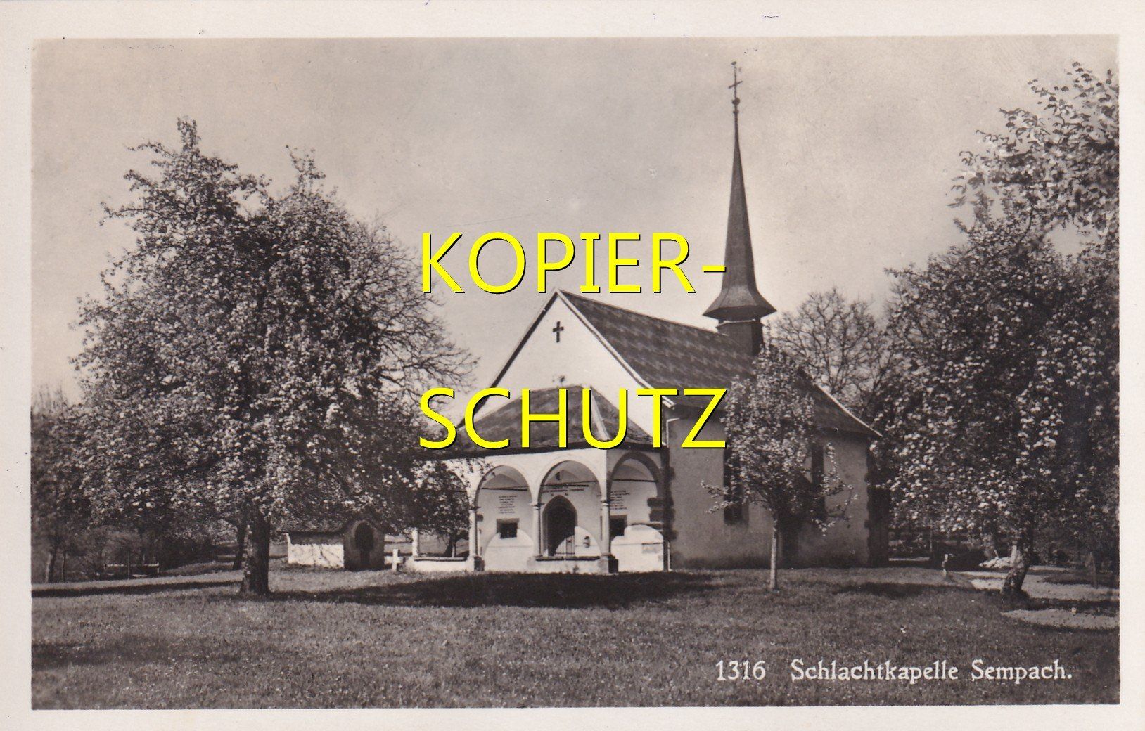 Cartoline postali: Sempach - Schlachtkapelle /bc – Usato da Hombrechtikon venduto da Rudolf07