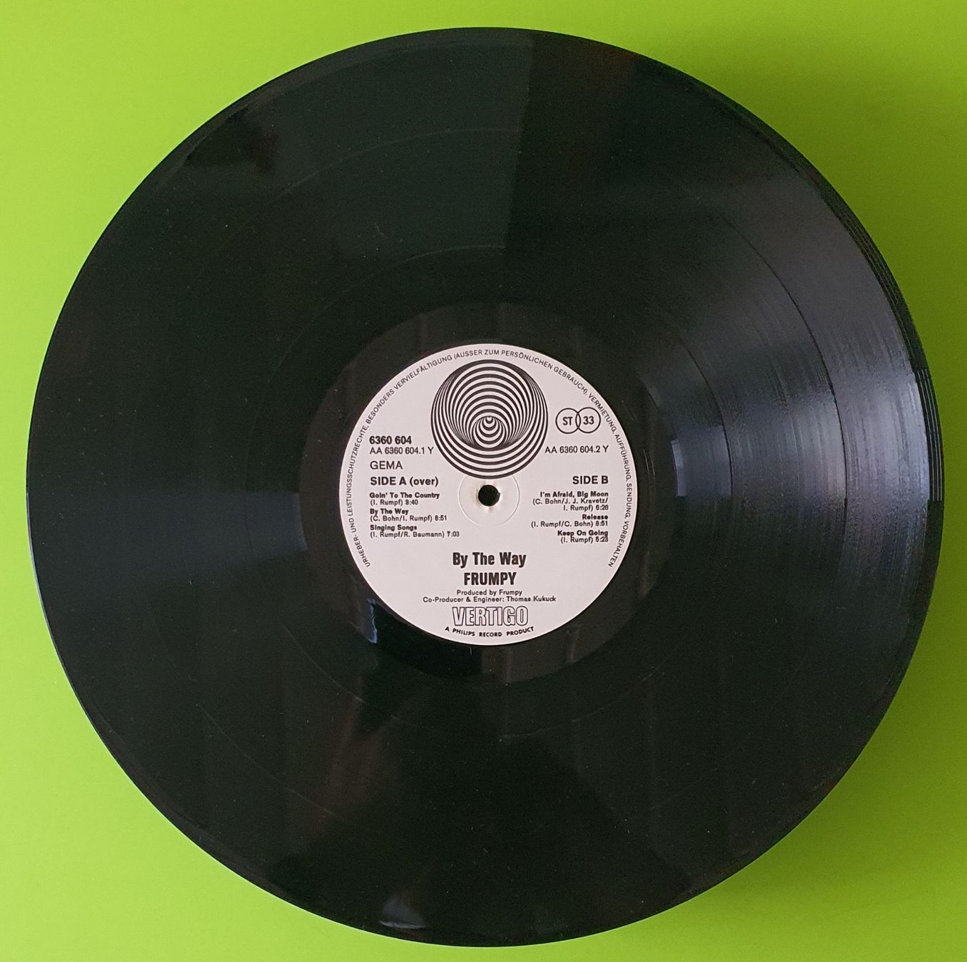 Dischi in vinile: Frumpy - By the way - LP Vinyl 1973 / 410 – Usato da Grenchen venduto da sale.manager 3