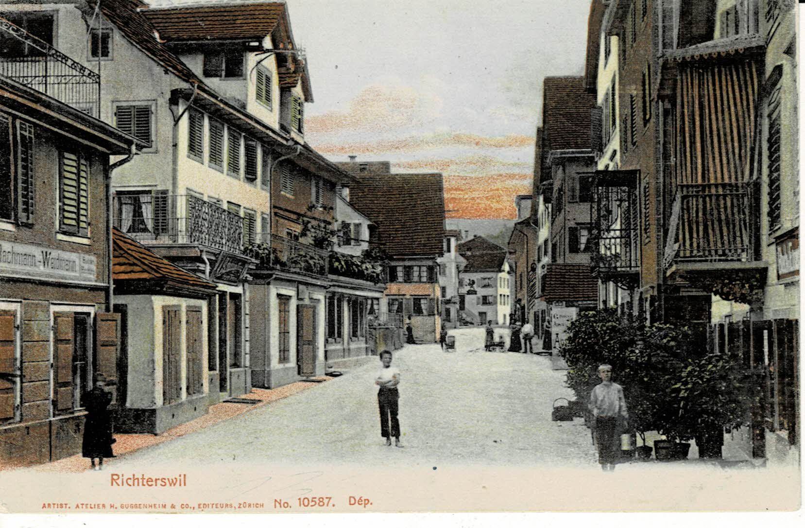 Cartoline postali: RICHTERSWIL um 1900! ZH – Nuovo (secondo la descrizione) da Hergiswil NW venduto da Kartenfrau