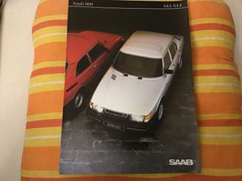 Saab 900 GLI/GLE Faltprospekt 1983