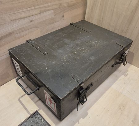 Vintage Transportkiste Holz Militär Industrie Deko