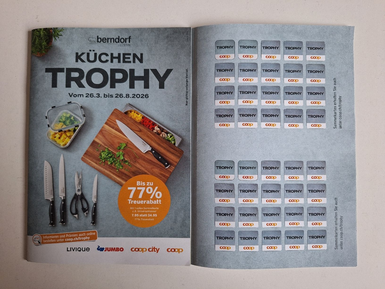 Coop Raccolte di bollini & punti: 6 volle COOP KÜCHEN TROPHY Sammelkarten – Nuovo (secondo la descrizione) da Turgi venduto da Markito0