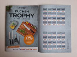 4 volle COOP KÜCHEN TROPHY Sammelkarten