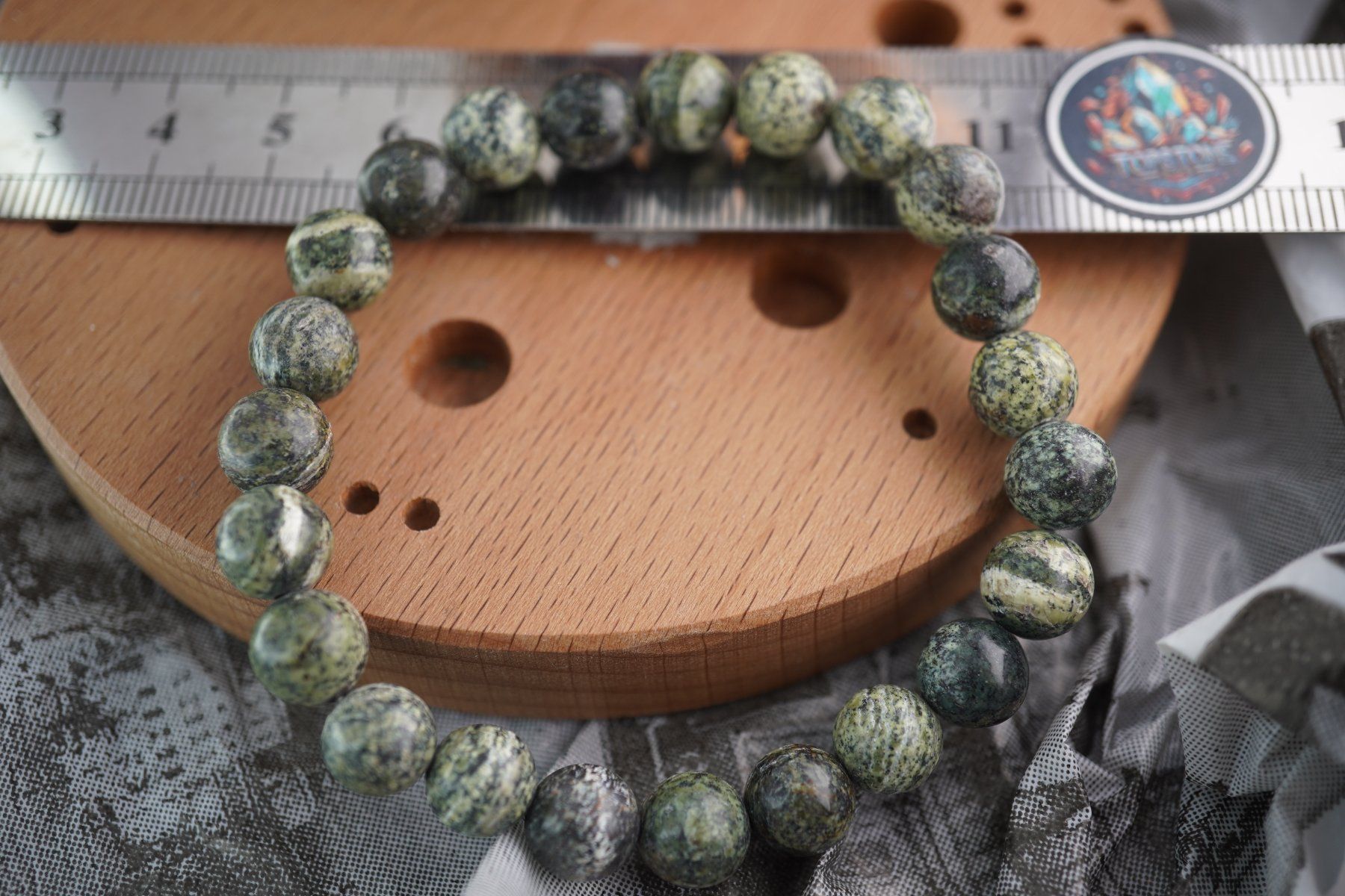 Minerali & Pietre curative: Serpentinit    Kugel    Armband     Rausverkauf – Nuovo e nell'imballaggio originale da Eschenbach SG venduto da topstone 1