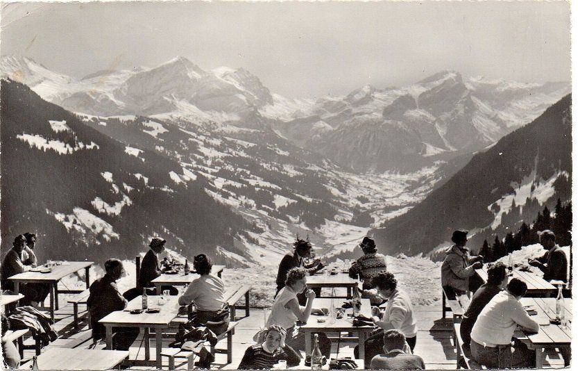 Ansichtskarten: GSTAAD Berghaus Eggli - Spitzhorn - Sanetschhorn – Gebraucht aus Jona von philajona