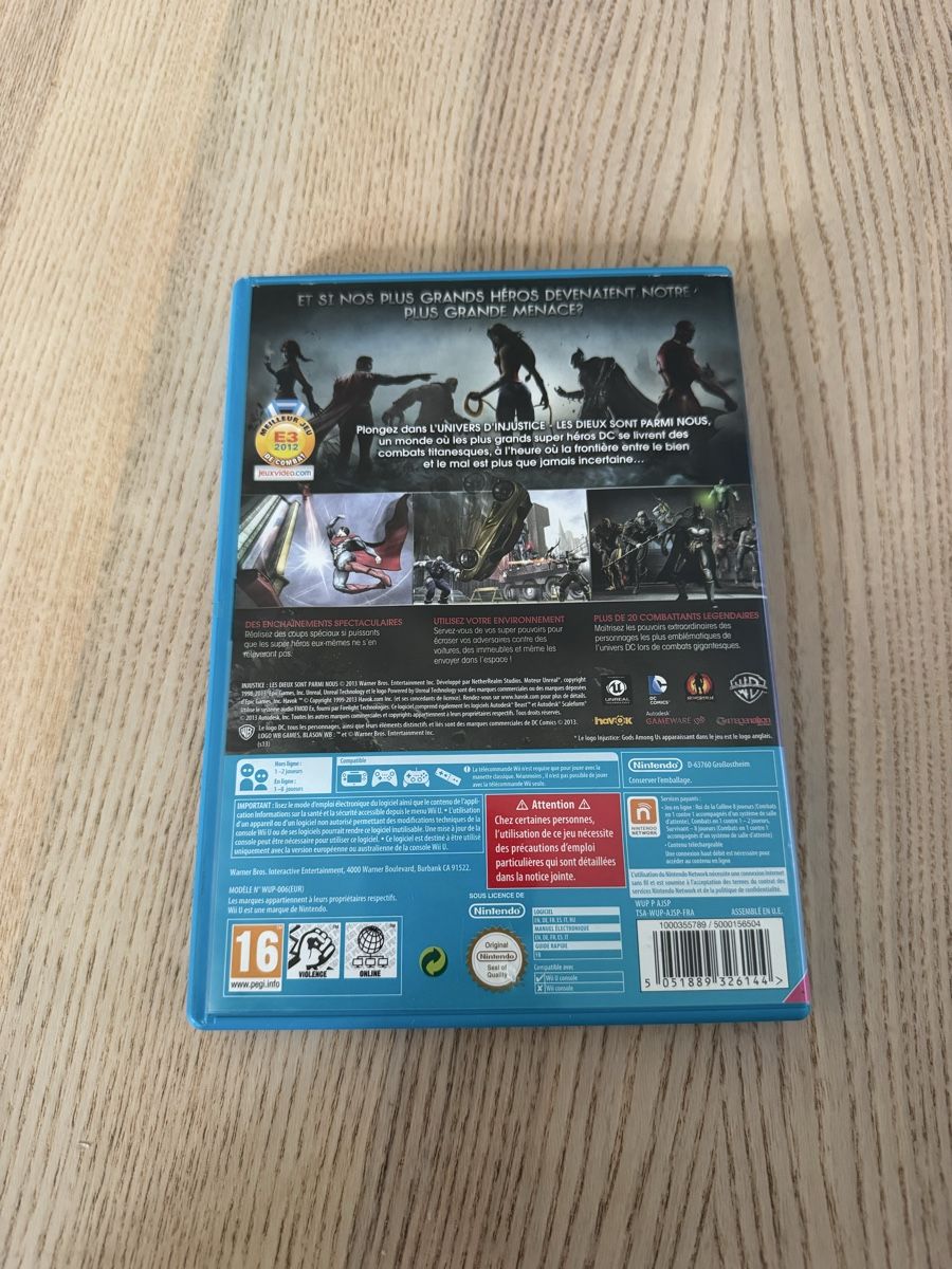 Nintendo Giochi: Jeu Injustice Wii U – Usato da Les Reussilles venduto da zha_8z2d 1