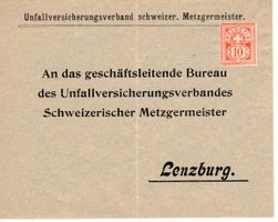Brief, Unfallversicherungsverband Schweizer Metzgermeister