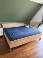 Bett Holzoptik 200x200