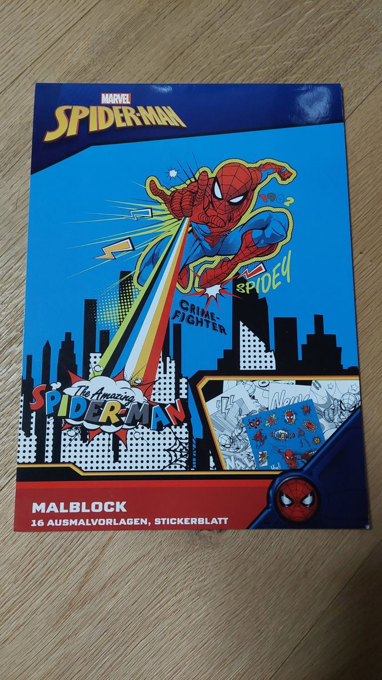 Marvel Giocattoli: Spiderman Malblock mit Stickern – Nuovo (secondo la descrizione) da Kleingurmels venduto da mimiflower
