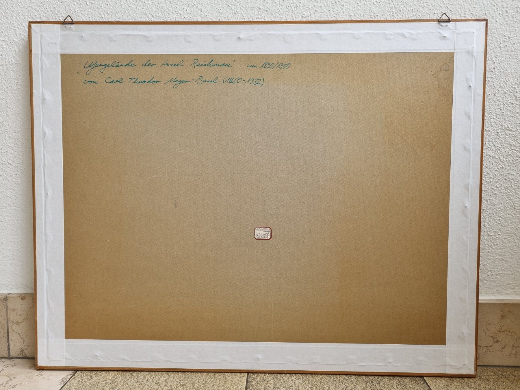 Gemälde: Carl Theodor Meyer: Insel Reichenau Bodensee origin. Gemälde – Gebraucht aus Basel von Roberto002 4