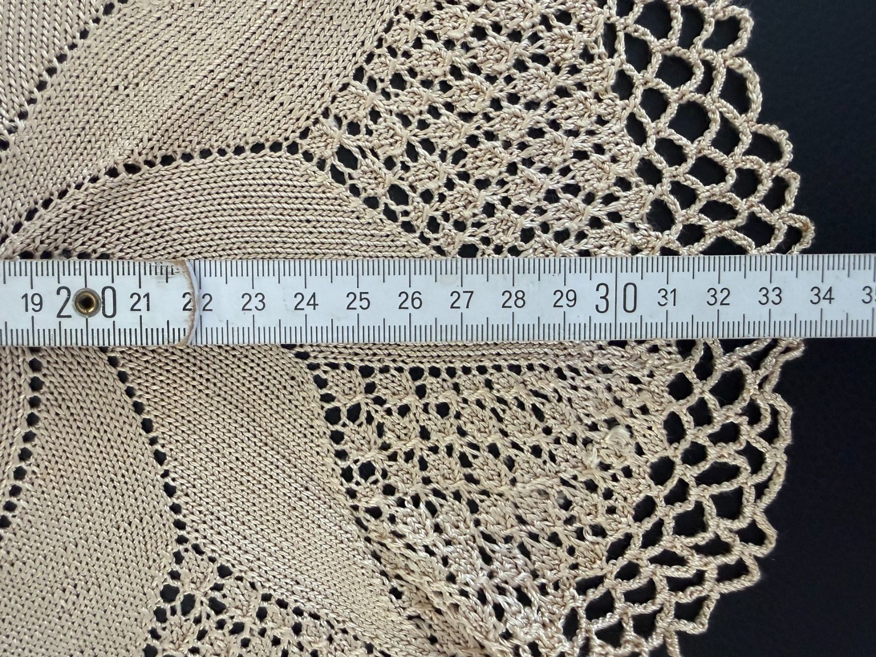 Sottobicchieri: Spitzendeckchen  Untersetzer handgestrickt  Farbe beige – Usato da Subingen venduto da ArtBead 3