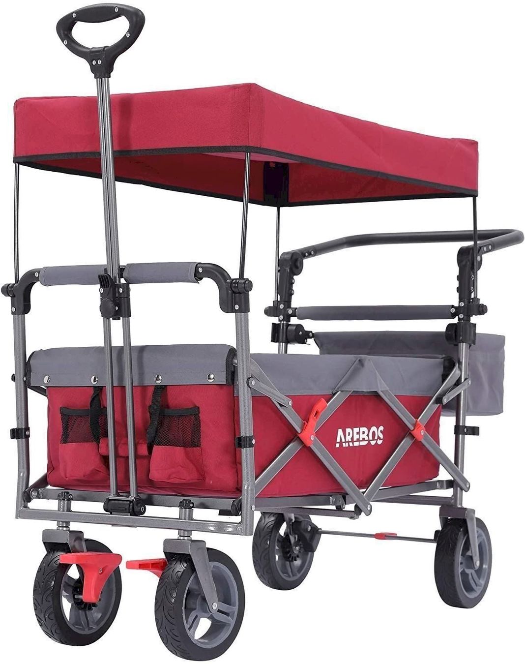Giocattoli: Bollerwagen faltbar mit Dach rot – Nuovo e nell'imballaggio originale da Bottighofen venduto da zaap