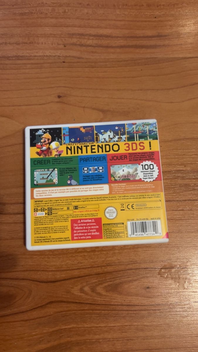Nintendo Giochi: Jeu Nintendo 3DS Super Mario Maker - Bon état – Usato da Vich venduto da yva_pgr7 2