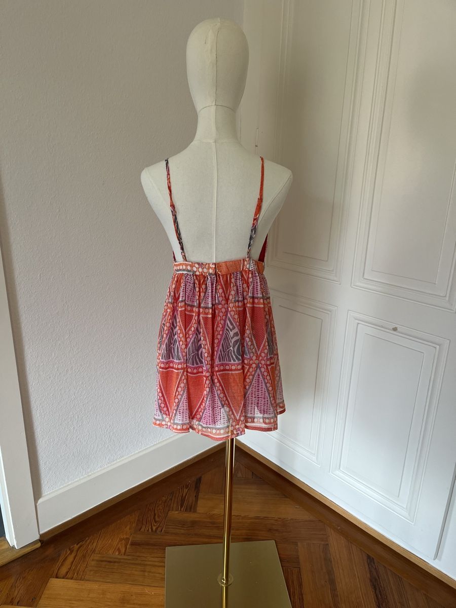H&M Vestiti: H&M Summer mini Dress, Size 42, orange, patterned - chic! – Usato da Genève venduto da nba_l98n 2