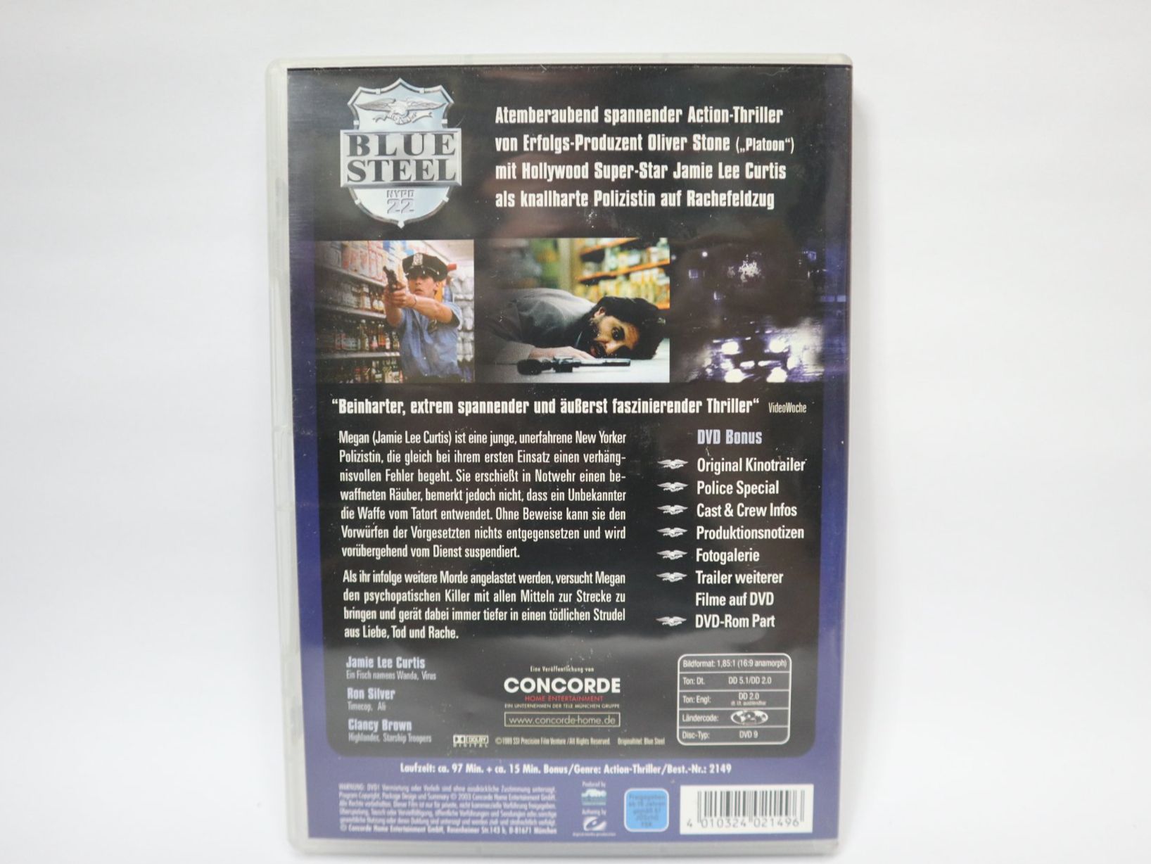 Tutti i DVDs: DVD Blue Steel , Jamie Lee Curtis – Usato da Eschenbach SG venduto da Astalavista 1