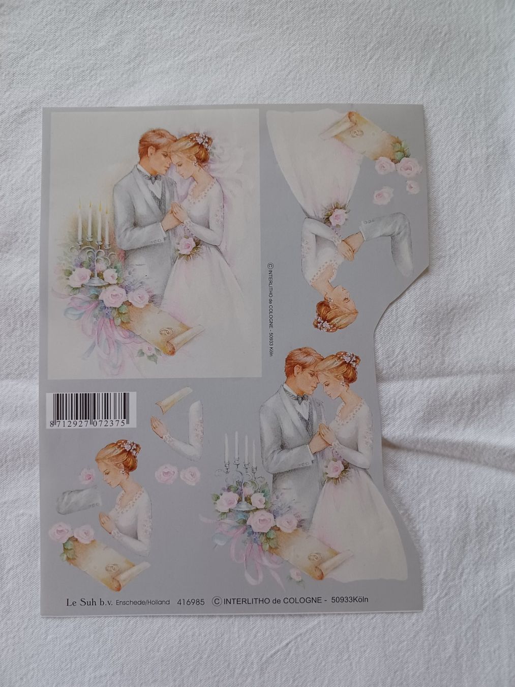 Kit bricolage: 3D Schnittbogen Hochzeit Karte, Brautpaar – Nuovo (secondo la descrizione) da Wangen SZ venduto da Koenigskind83