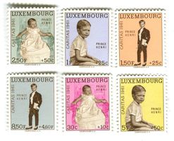Briefmarken Grossherzog Henri. Luxemburg