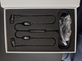 Luftschlauch-Headset mit USB-C Schwarz Strahlungsarm
