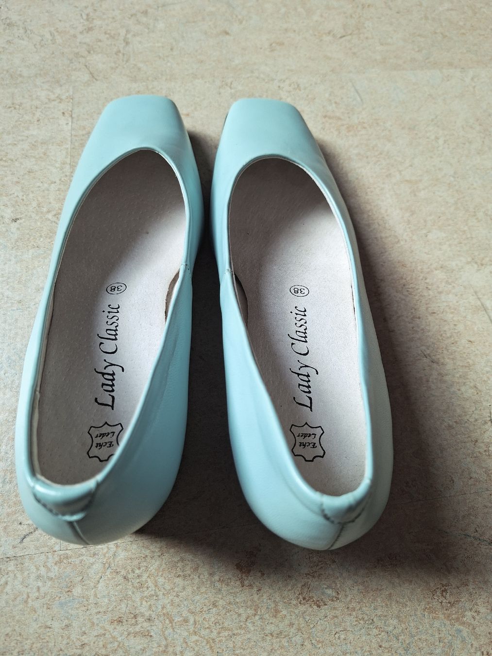 Scarpe da donna: Absatzschuhe, helles türkis, Gr. 38, Echtleder - – Usato da Klingnau venduto da vollmond36 1