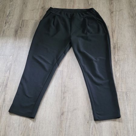 Damen Stoffhose schwarz leicht XXL