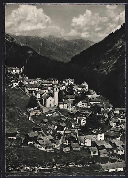 Ansichtskarten: AK Bosco-Gurin, Panorama mit Bergen – Gebraucht aus Berlin von bartko-reher