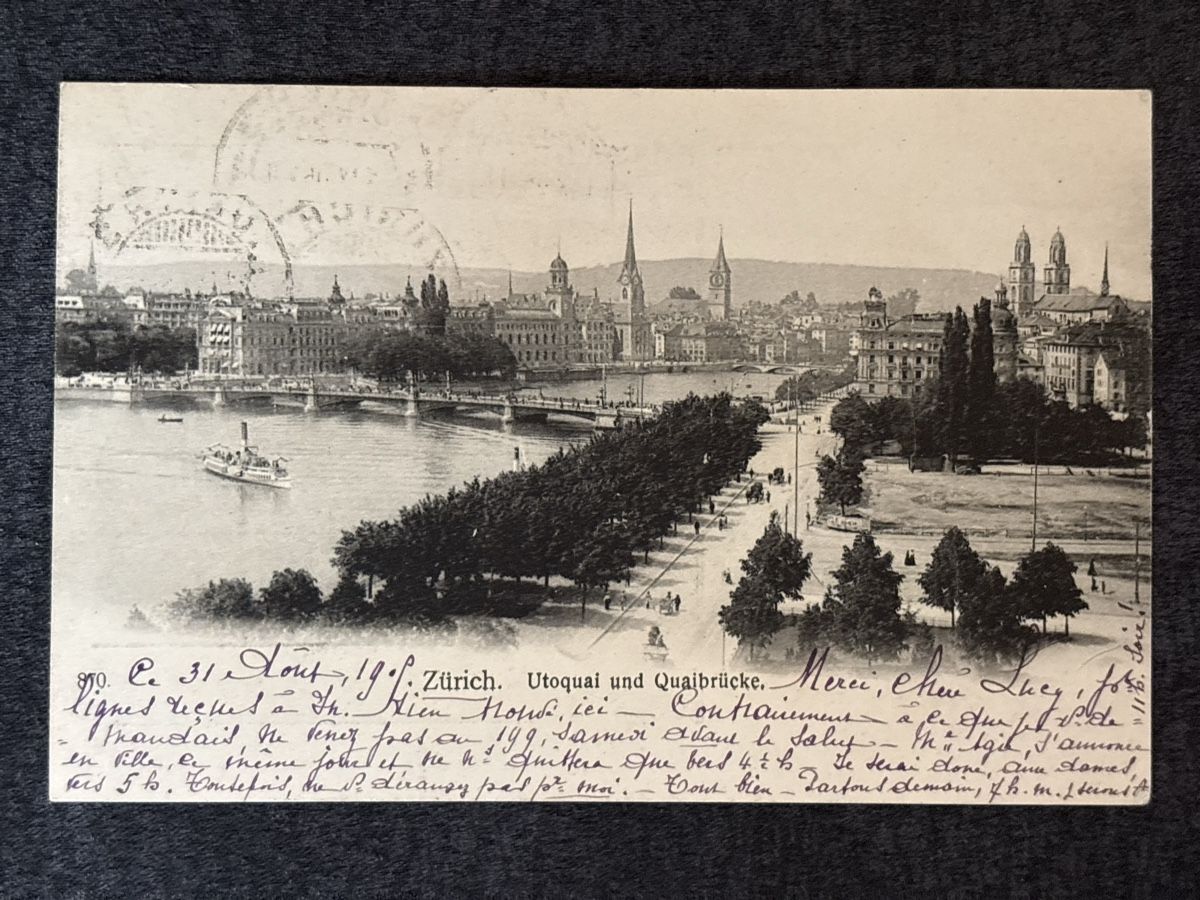 Cartes postales: Carte postale Zurich, 1910, état d'usage – D'occasion à Carouge GE par irma016