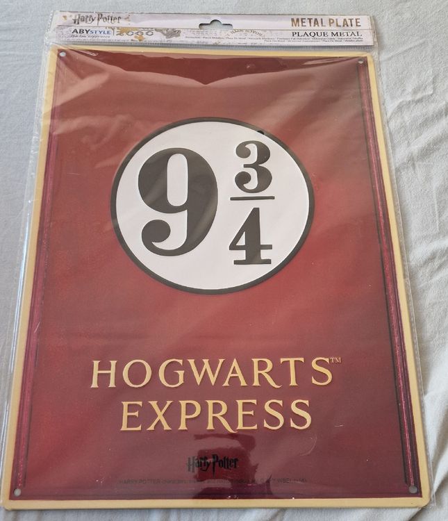 Plaque en metal Hogwarts Express 9/¾ | Kaufen auf Ricardo