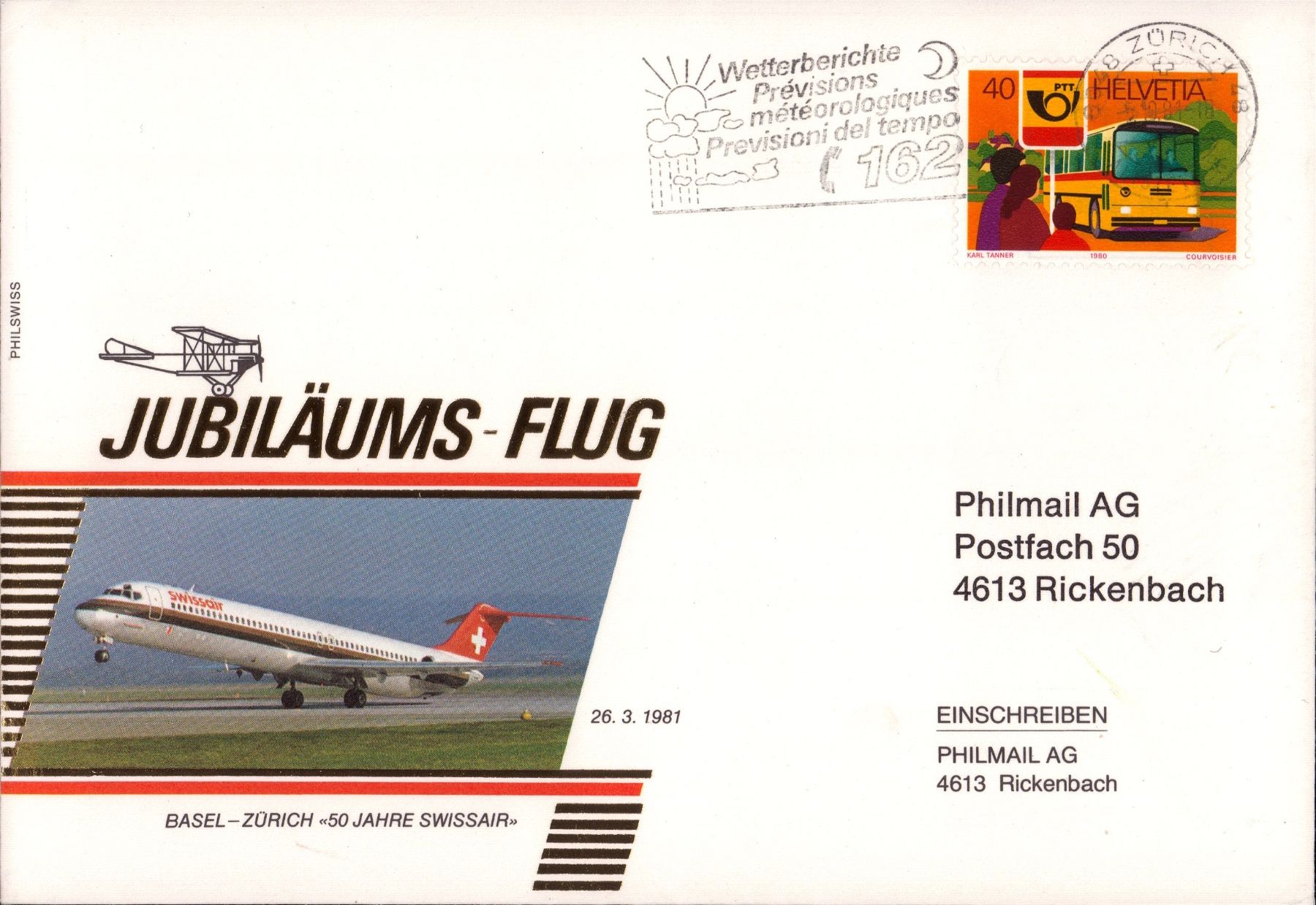 Alle Briefmarken: Flugbriefe Lot - Pro Aero Flug, Jubiläum, ... – Gebraucht aus Eggersriet von glasshouse3egg 1