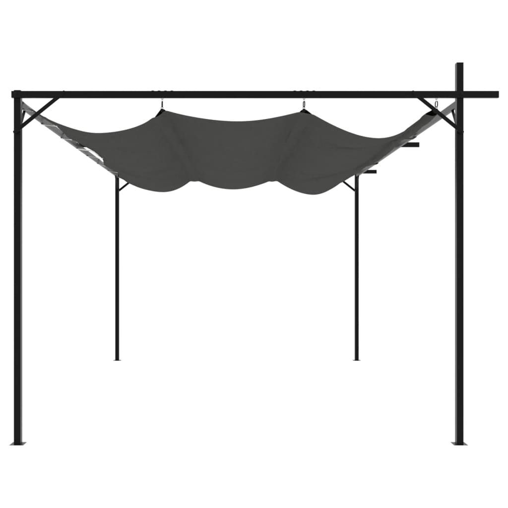 Unterstände: Pergola mit Schiebedach Anthrazit 395x292x230 cm – Neu und originalverpackt aus Bad Zurzach von .blshop.org 3