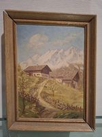 Bergfrühling Gemälde