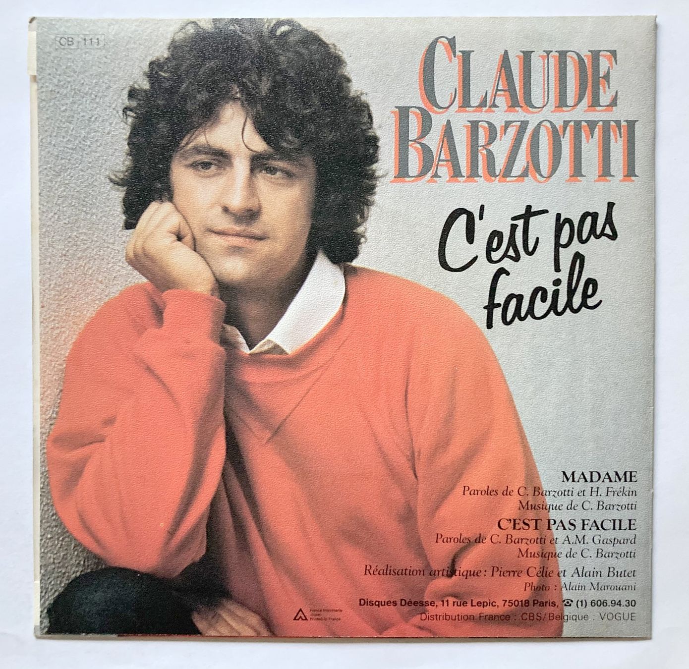 Vinyles: CLAUDE BARZOTTI - MADAME – D'occasion à Bottens par hotter-than-hell 1