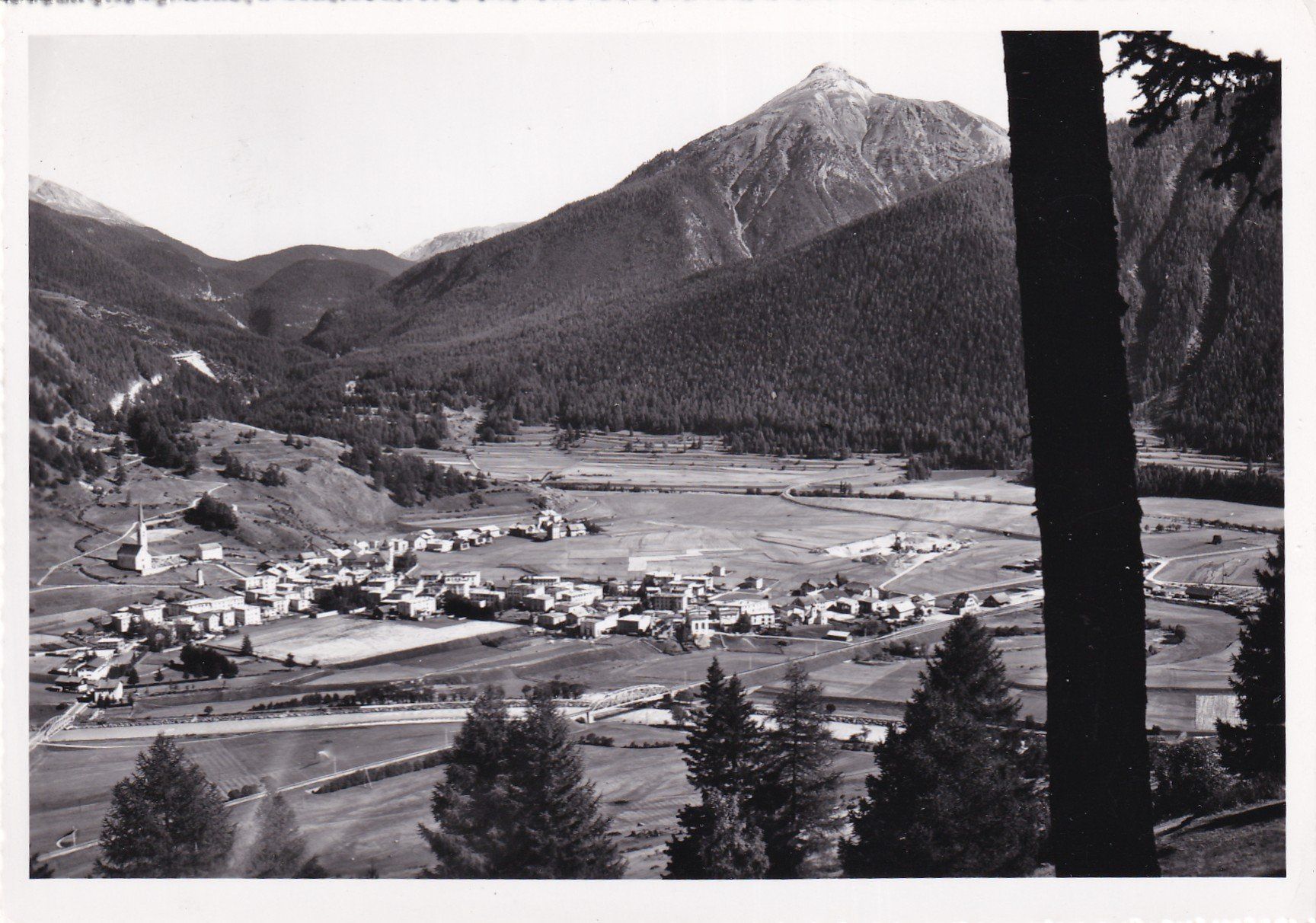 Cartoline postali: Zernez mit Piz Terza Schw.  1963 – Usato da Cormoret venduto da Pascalll2001