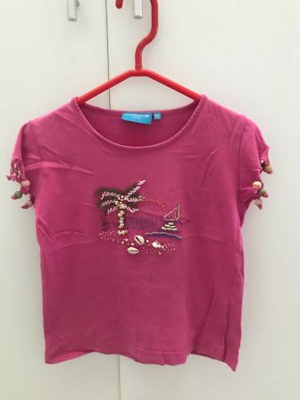 Tshirt pink mit Muscheln Gr.116