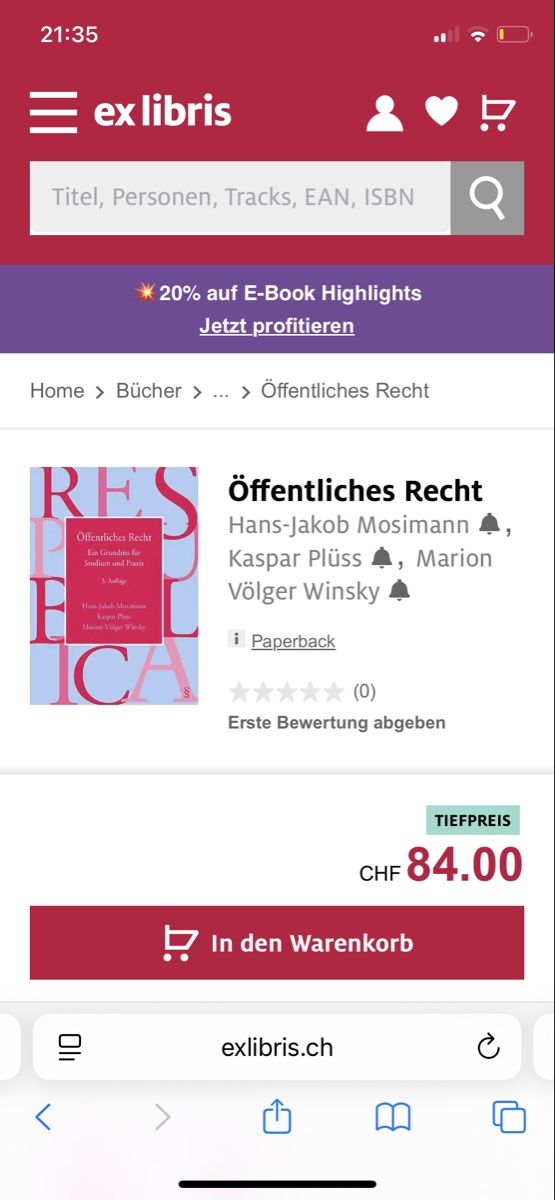 Libri: Öffentliches Recht, 3. Auflage / inkl. E-Book – Usato da Stans venduto da carina_123 4