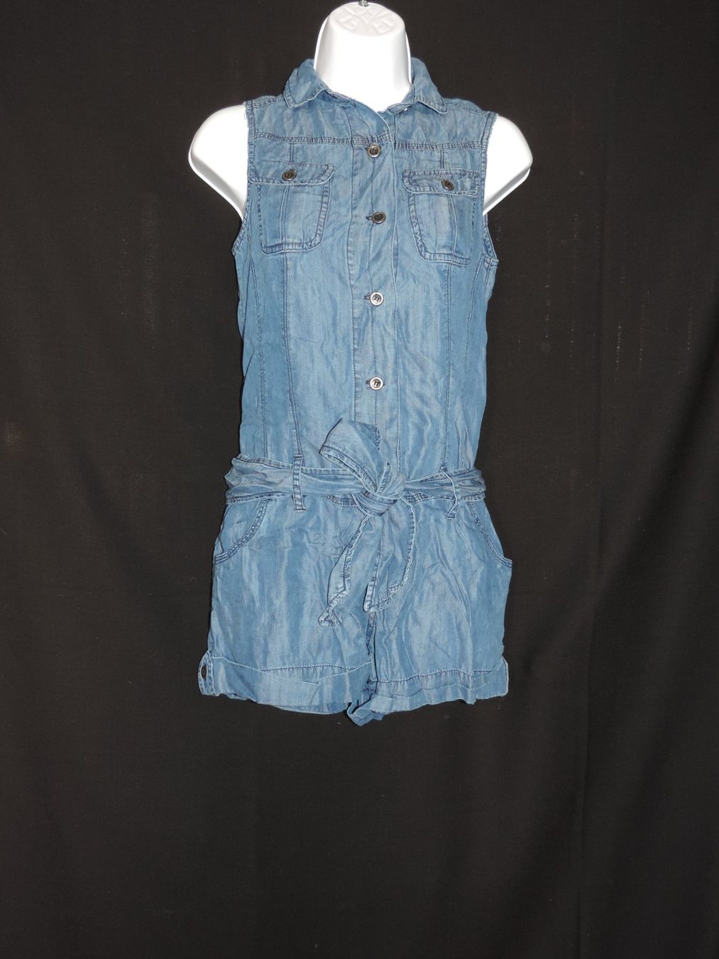 Tute: jumpsuit jeans foncé Camaïeu – Usato da Genève venduto da Axelle333 4