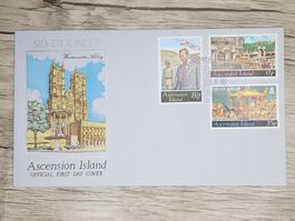 CL05 Enveloppe + Timbre Ascension Islands 1977
