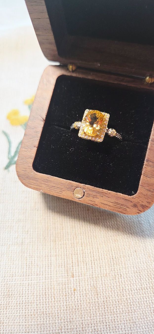 Anelli: NEW - S925 Citrine Ring (Adjustable) – Nuovo (secondo la descrizione) da Zürich venduto da cin_wcf6 4