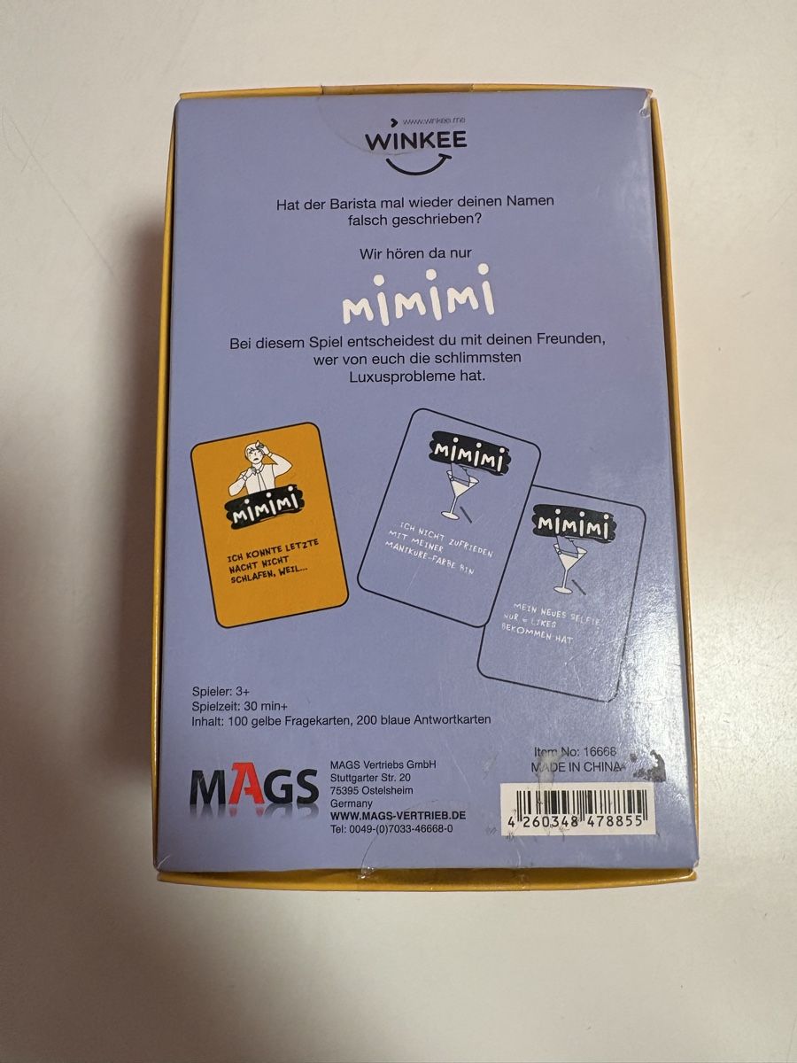 Giochi: Mimimi Trinkspiel – Nuovo (secondo la descrizione) da Bern venduto da noa_76z7 2