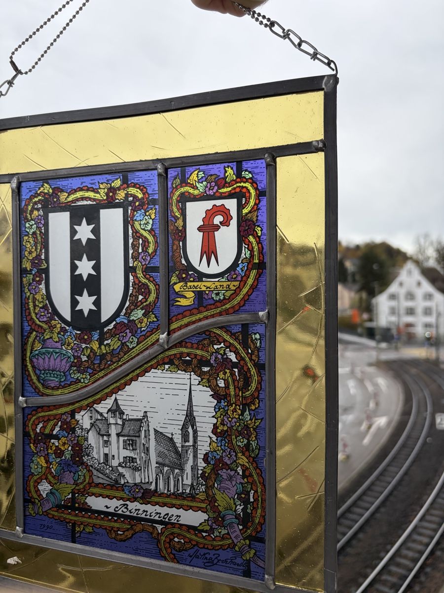 Alle Dekorationen: Historisches Glasbild Binningen Basel-Landschaft 1990 – Gebraucht aus Binningen von Cchatz 2