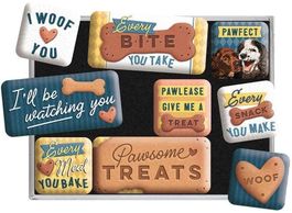 9-tlg Magnet-Set-DOG TREATS-HUNDE