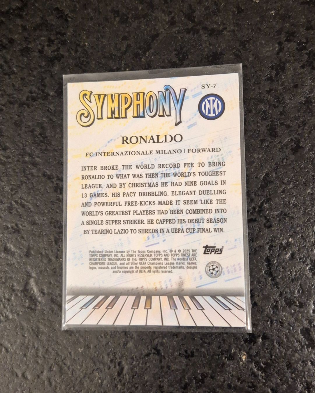 Topps Carte collezionabili: Ronaldo R9 - Inter Milan - Topps – Nuovo (secondo la descrizione) da Burg AG venduto da Danoe 1