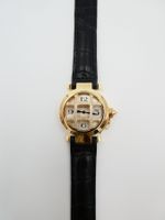 CARTIER "PASHA DE CARTIER" IN 750 GELBGOLD MIT DIAMANTGITTER