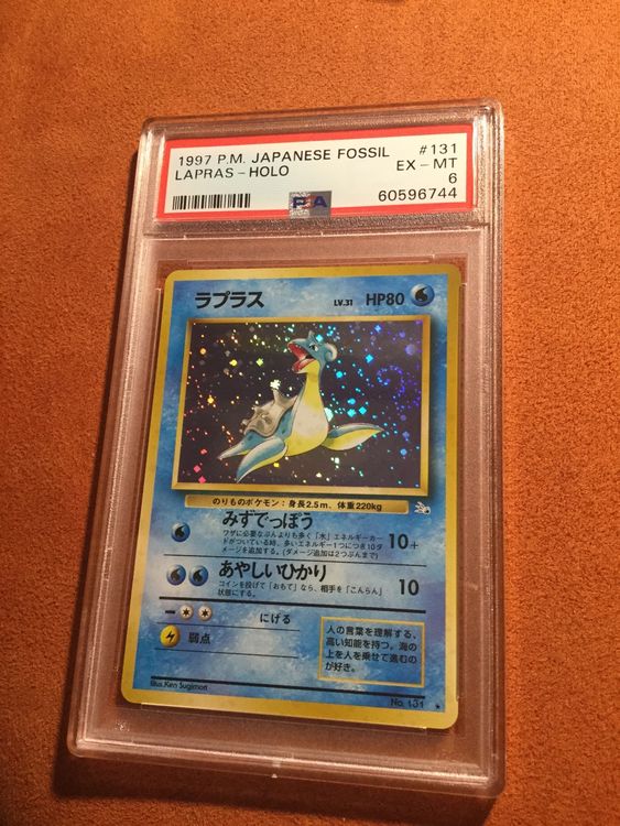 Lapras Holo, Japanese Fossil (1997), PSA 6 Kaufen auf Ricardo