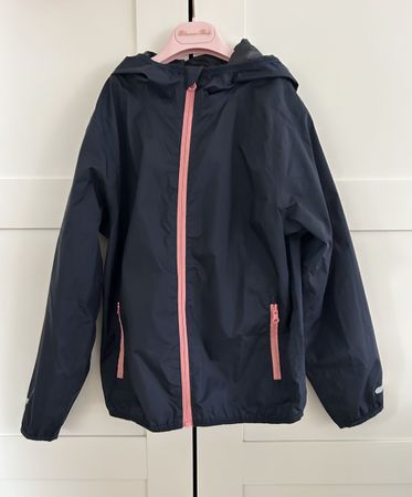 Crivit girls packable rain jacket Regenjacke 8-10 Y