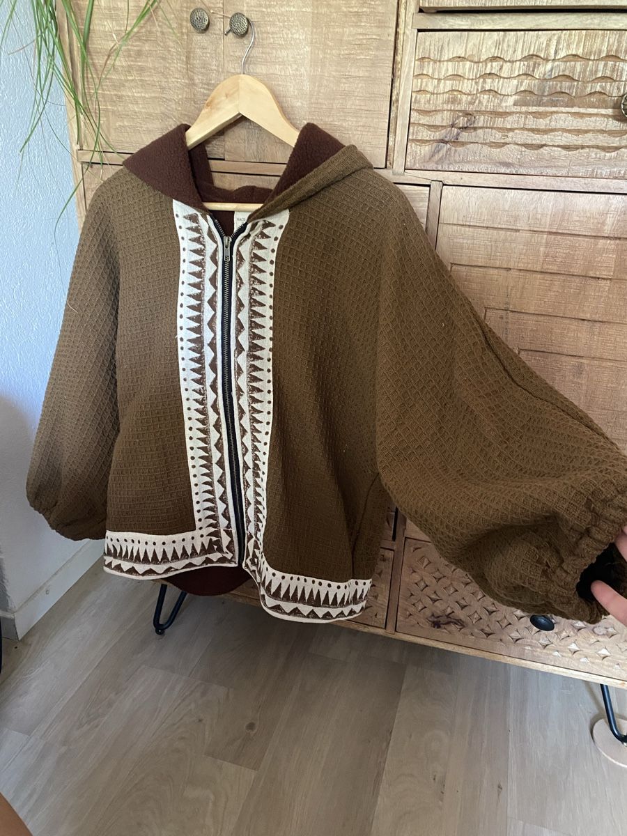 Giacche: Braune Übergangsjacke mit schönem Muster – Nuovo (secondo la descrizione) da Düdingen venduto da Le_Vo 1