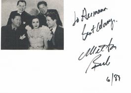 Milton Berle 1908-2002 Autogramm signiert Karte 10x15cm